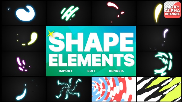 Shape Elements Pack | Motion Graphics