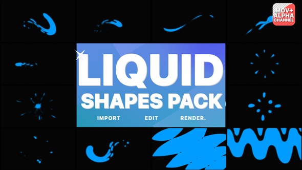 Liquid Shapes Pack | Motion Graphics