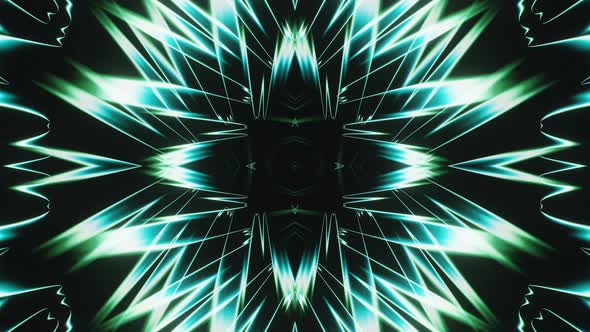 Abstract Rombs and Triangles Blue Led Neon Vj Loop Animation