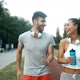 Beautiful Couple Jogging and Fitness Training Outdoor - VideoHive Item for Sale