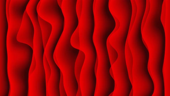 Red Smooth Liquid Waves