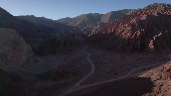 Aerial San Pedro De Atacama, Antofagasta - Chile. Desert. Andes. Rainbow Valley