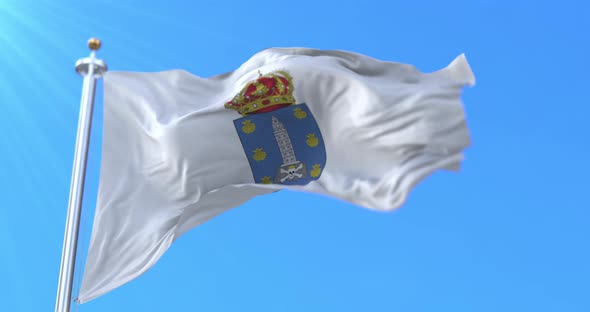A Coruña Flag, Spain