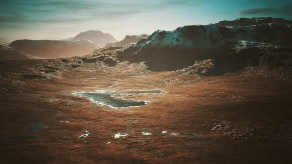 Polar Ural Mountain and Fields