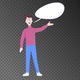 Speaker with speech bubble. - VideoHive Item for Sale