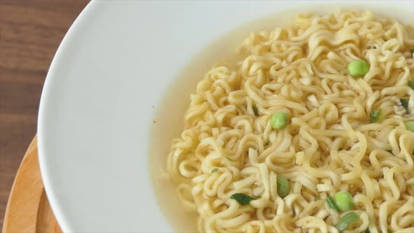 Fast Food Pasta Closeup