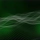 Background Green Dark Color Digital Particle Line Wave Animated - VideoHive Item for Sale