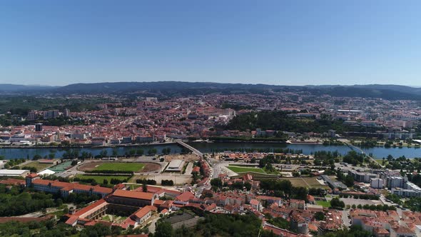 City of Coimbra and River Mondego Portugal