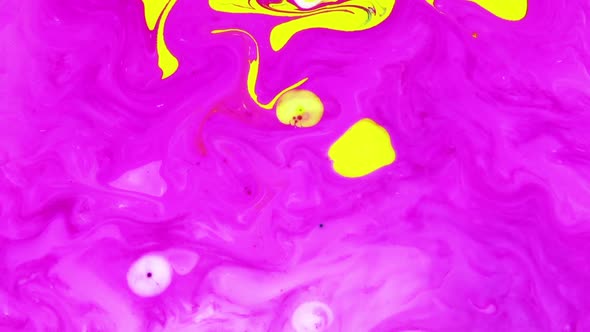 Psychedelic Color Spreading Paint Swirling