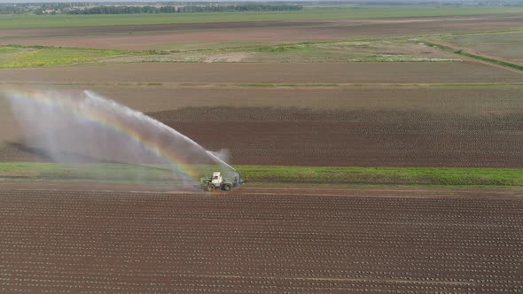 Irrigation System on Agricultural Land.