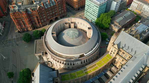 Central Library of Manchester From Above  Travel Photography