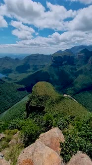 Panorama Route Soute Africa Blyde River Canyon with the Three Rondavelsimpressive View of Three