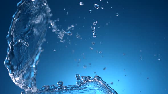 Water splash in midair, Slow Motion alt