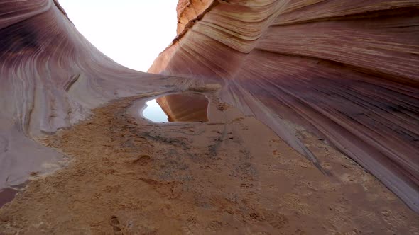 Hiking in Coyote Buttes North, The Wave