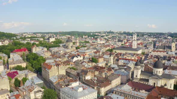 Lviv City View Historical City Center Ukraine Western Ukraine