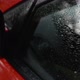 Wet Red Car after Autumn Rain - VideoHive Item for Sale