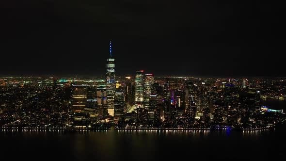 Skyscrapers and Buildings in Manhattan New York City Skyline