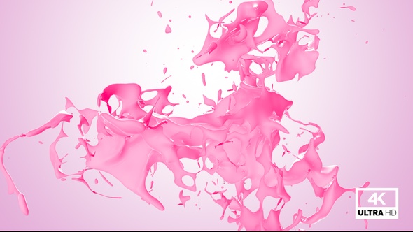 Abstract Fresh Strawberry Milkshake Splash V4 alt