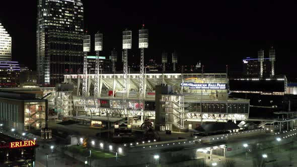 Night shots Cincinnati Ohio USA