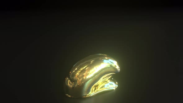 Deflating Golden Swiss Franc Money Symbol alt