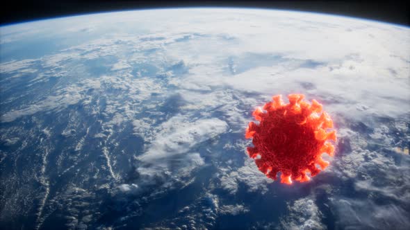 Coronavirus COVID-19 on the Earth Orbit