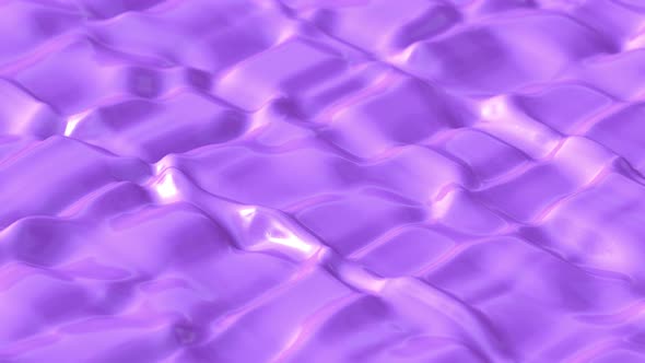 Smooth Melting Purple Liquid Waves