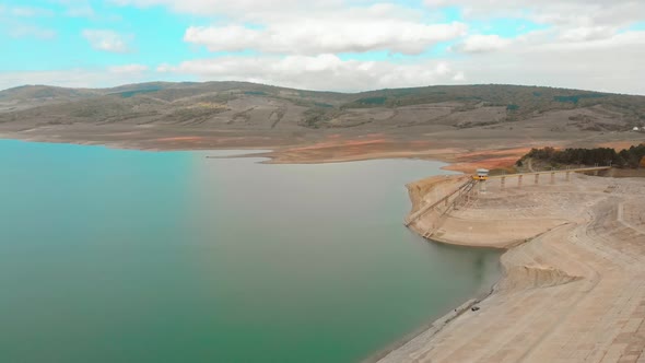 Sioni Dam Aerial View 