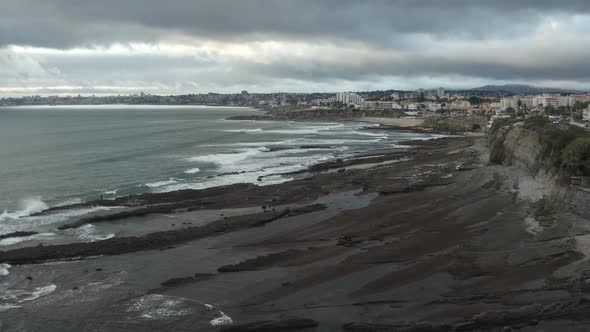 4k footage- Amazing view over Cascais coast in Portugal.