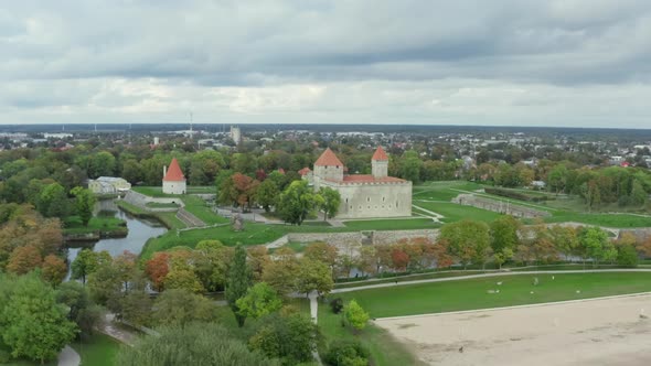 Aerial View Kuressaare Castle Estonia