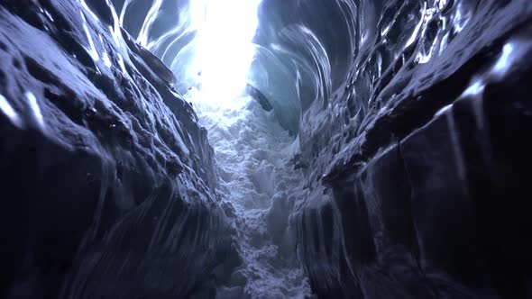 Light at the Exit of the Ice Cave