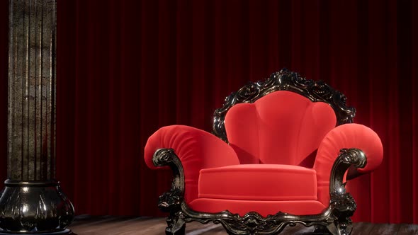 Luxurious Theater Curtain Stage Chair