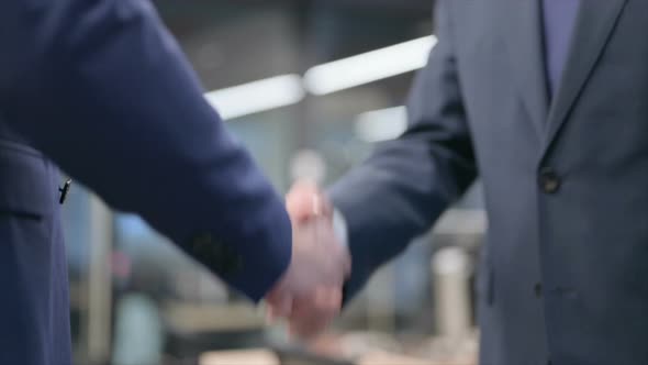 Slow Motion of Business People Shaking Hands