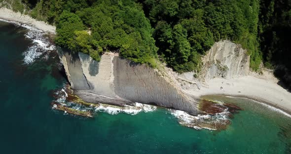 Skala Kiseleva is a Natural Monument on the Territory of the Tuapse District of the Krasnodar