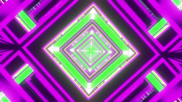 Rotated And Colored Vj Tunnel Loop 4K