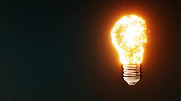 Magic Idea Glowing Creative Light Bulb 4k