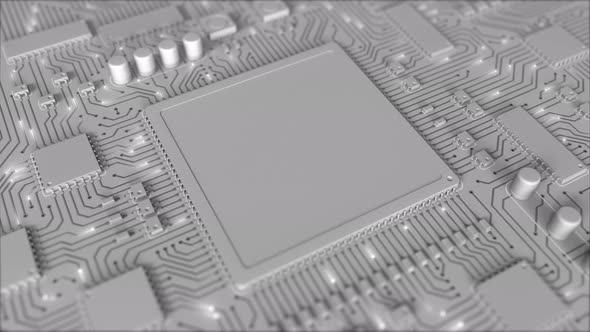 Grey PCB or Printed Circuit Board