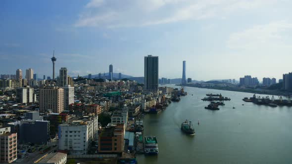 Beautiful architecture building in Macau city