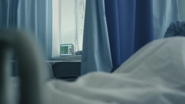 Mother Daughter Using Tablet in Hospital Ward