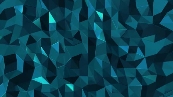 Glass Blue Polygons