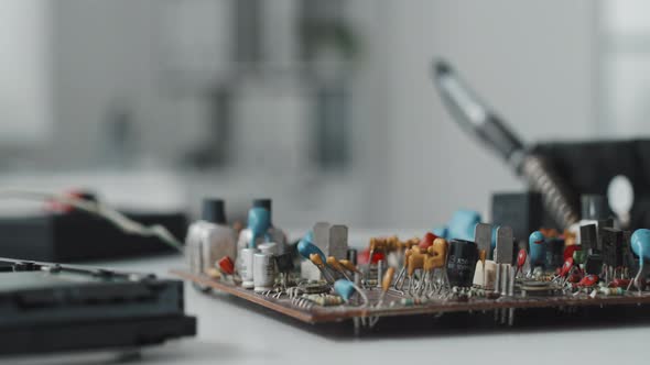 Circuit Board on Table