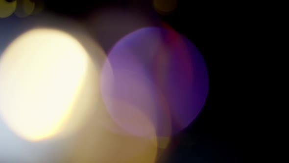 Multicolored Light Leaks  Footage on Black Background Stylizing Video Transitions Bokeh Effect