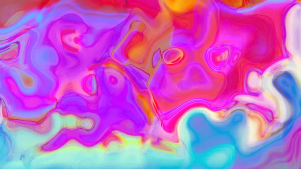 Abstract colorful trendy liquid wavy background.