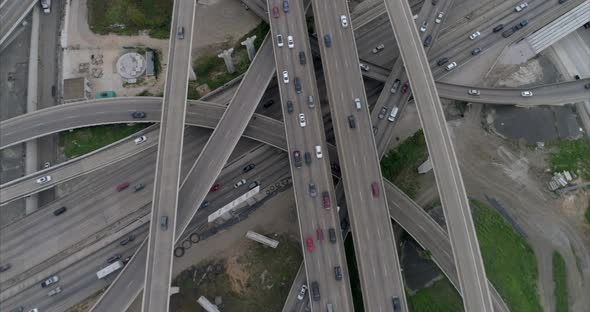 This video is about a birds eye view of rush hour traffic on major freeway in Houston. This video wa