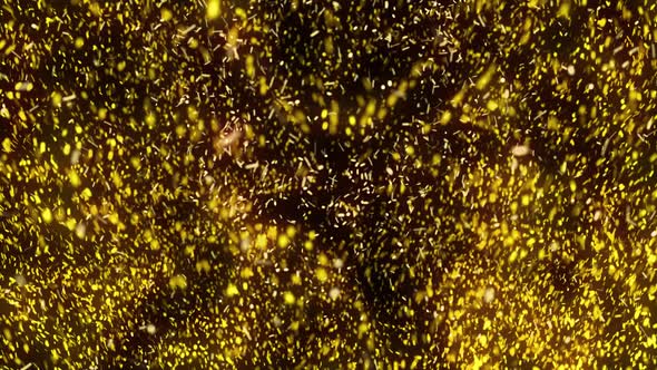 Yellow explosive particles