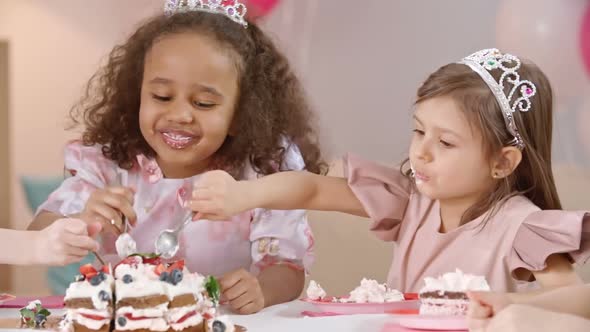 Children Loving Whipped Cream alt