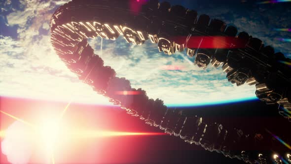 Alien Mothership Near Earth Elements Furnished By NASA alt