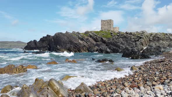 The Beautiful Coast Next To Carrickabraghy Castle - Isle of Doagh, Inishowen, County Donegal 