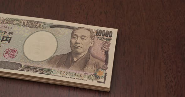 Stack of RMB anda Japanese Yen