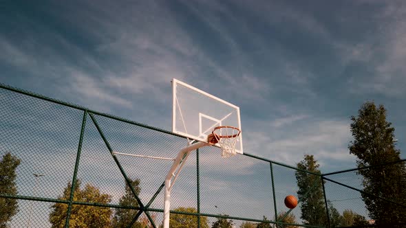 outdoor court basketball missing shots