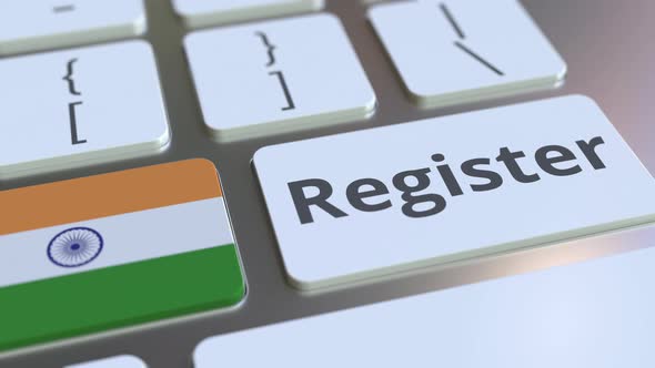 Register Text and Flag of India on the Keyboard